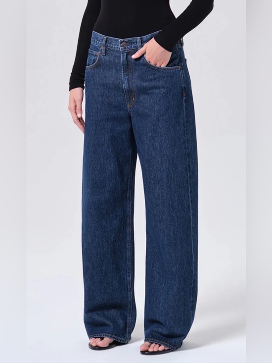 Agolde Denim - AGOLDE Low Curve Jeans Pendulum Wash Size 29 Wide Leg Barrel Denim